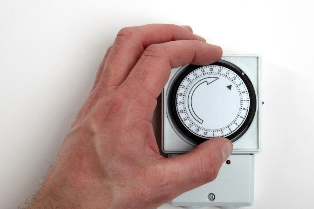 Economy 7 timer controlling storage heater charging